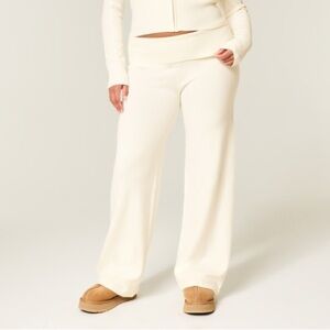 Hollister Gilly Hicks Sweater-Knit Foldover Straight Pants